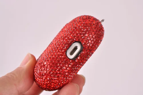 Vista 4 de Funda protectora para AirPods Pro con kit de limpieza, funda protectora de diamantes brillantes para Apple AirPod Pro de 2ª y 1ª