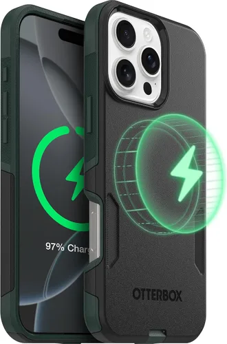 Vista 60 de OtterBox Funda para iPhone 16 Commuter Series - Jeans azul bebé, funda delgada y protectora para iPhone, de doble capa, absorción de impactos