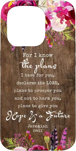 Vista 14 de for I Know The Plans I Have for You - Funda cristiana para iPhone 17 de Jeremías 29:11