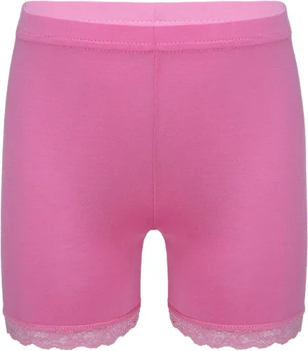 Vista 5 de YiZYiF Paquete de 6 pantalones cortos de algodón con encaje para niñas y niñas, para baile, gimnasia, yoga, atletismo, ciclismo, pantalones cortos