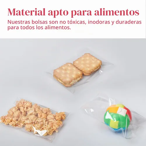 Vista 5 de Prestee Bolsas de celofán transparente autosellantes – Paquete de 200 bolsas de plástico transparente para embalaje, golosinas, regalos y bolsas