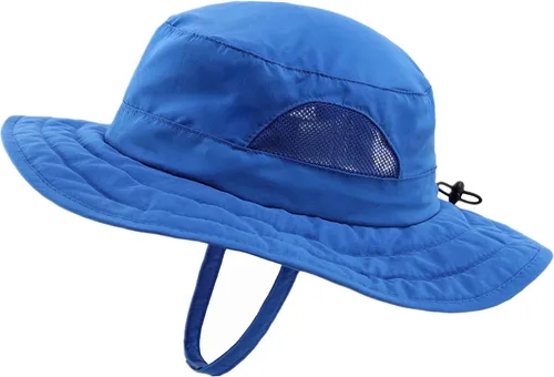 Vista 14 de Connectyle Sombrero de sol para niños y niñas, sombrero de pescador de ala ancha UPF 50+, sombrero de protección solar, sombrero transpirable