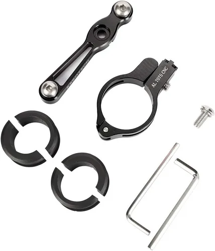 Vista 5 de Adaptador de soporte ajustable para botella de agua para bicicleta, manillar de bicicleta de carretera, soporte para botella de agua, poste de Sigle