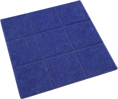 Vista 8 de 12Pcs Soundproofing Insulation Panel, Acoustic Treatment Panels with Beveled Edge Tiles, High Density Polyester Fiber Sound Absorption Panels for