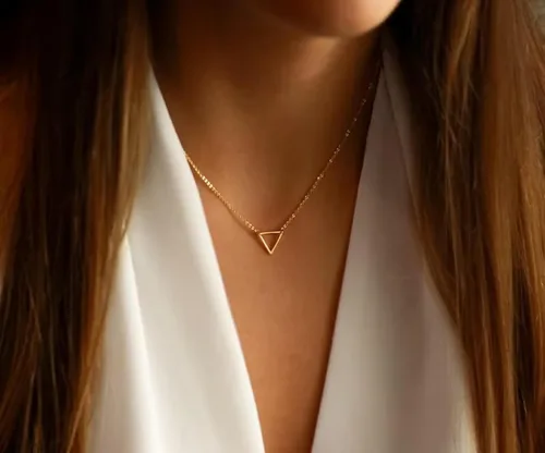 Vista 6 de Collner Collar con colgante de corazón de oro de 14 quilates para mujer, delicado collar de estrella, gargantilla de mal de ojo, collar bohemio
