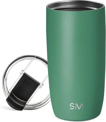 Vista 38 de Simple Modern Taza de café de viaje Tumbler con tapa abatible Reutilizable, aislada, de acero inoxidable, taza de café helado Cold Brew, termo