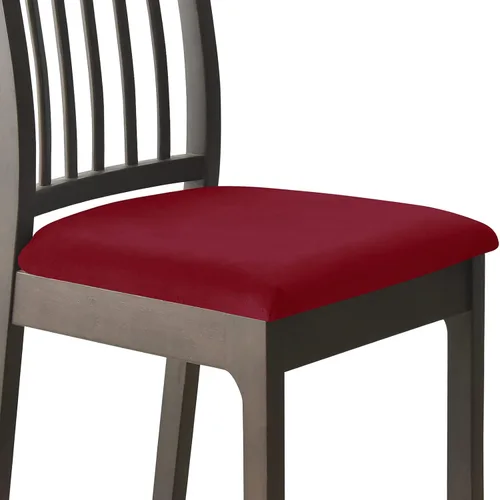 Vista 15 de Juego de 2 fundas elásticas para asiento de silla de comedor, de terciopelo suave, fundas protectoras universales extraíbles para sillas de comedor