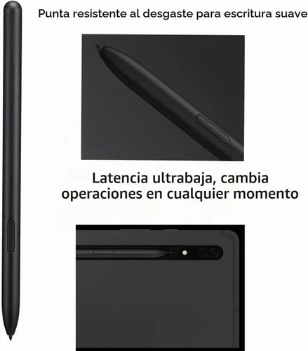 Vista 2 de Paquete de 2 Galaxy Tab S7 S Pen de repuesto para Samsung Galaxy Tab S7 Negro (Black)