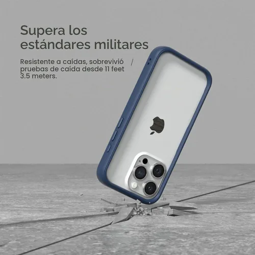 Vista 2 de RHINOSHIELD Mod NX - Funda protectora para iPhone 15 Pro Max Funda antigolpes sin placa trasera, diseño ultra delgado, estilo minimalista