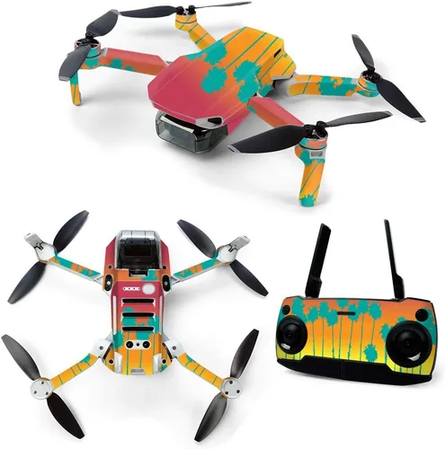 Vista 9 de MightySkins Skin para DJI Mavic Mini Drone Quadcopter portátil – Madera abstracta Cubierta protectora de vinilo duradera y única Fácil