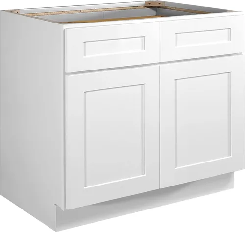 Vista 30 de Design House Brookings - Armario de cocina con base sin ensamblar, 9 pulgadas de ancho x 24 pulgadas de profundidad x 34.5 pulgadas de alto, marrón