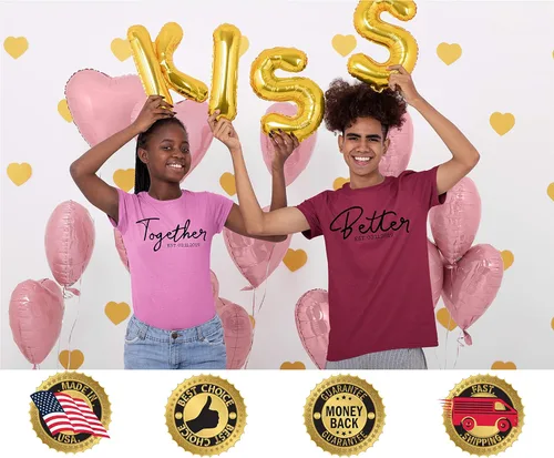 Vista 7 de Personalizado Love T-Shirt Pareja a juego Día de San Valentín regalo de boda Set