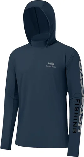 Vista 26 de BASSDASH UPF 50+ - Sudadera con capucha para hombre, protección solar UV, manga larga, rendimiento