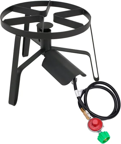 Vista 6 de Stanbroil Válvula Reguladora Ajustable de Alta Presión de Propano de 48 Pulgadas 10 PSI con Conjunto de Manguera - QCC1 x Conexión Giratorio de 3/8