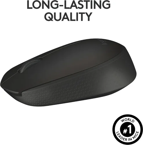 Vista 5 de Logitech M170 ratón inalámbrico para PC, Mac, portátil, 2.4 GHz con receptor USB Mini, seguimiento óptico, vida útil de la batería de 12 meses