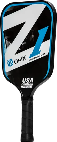Vista 7 de Onix Graphite Z5 - Paleta de pickleball de fibra de carbono con forma de cuerpo ancho, núcleo de panal y cara de grafito ONIX Paleta de pickleball
