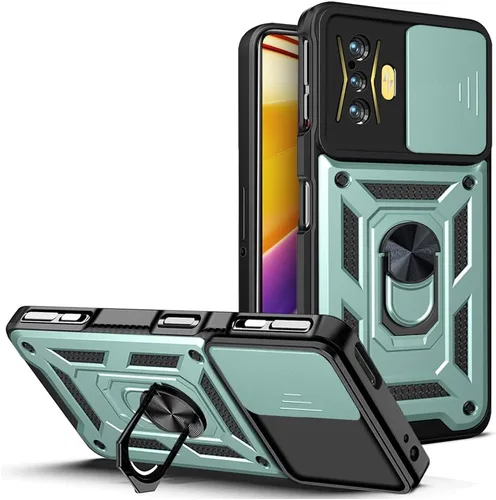 Vista 52 de Compatible con Tecno Camon 18P Bracket Shell, Slide Camera Lens Cover Case Azul