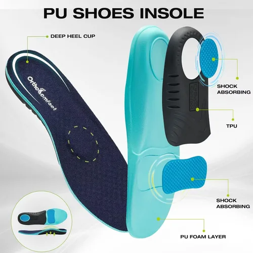 Vista 4 de OrthoComfoot Mocasines ortopédicos sin cordones para hombre mocasines casuales de lona para fascitis plantar con soporte de arco, cómodos zapatos