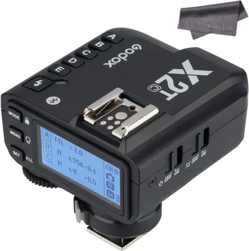 Vista 4 de Godox Transmisor inalámbrico X2T-C TTL, 1/8000s HSS, conexión Bluetooth, 5 botones de grupo separados, rueda de control reubicada, nuevo bloqueo