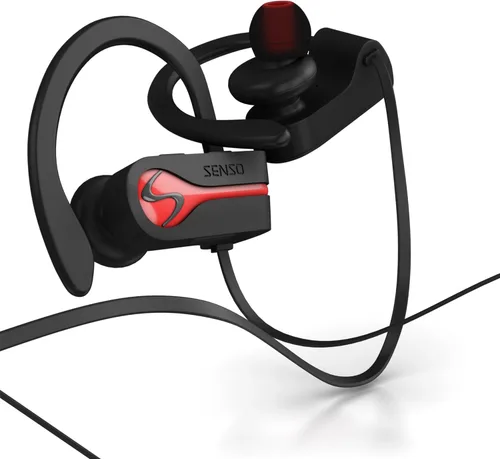 Vista 9 de SENSO Auriculares Bluetooth, los mejores auriculares deportivos inalámbricos con micrófono IPX7 impermeable HD estéreo a prueba de sudor