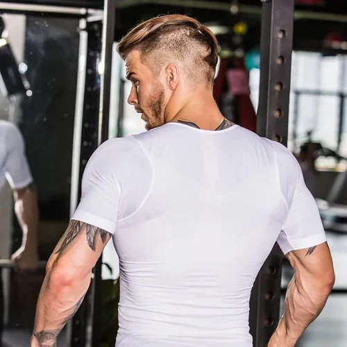 Vista 2 de Arjen Kroos Men's Gynecomastia Compression Shirts Shapewear Body Shaper Slimming Undershirts