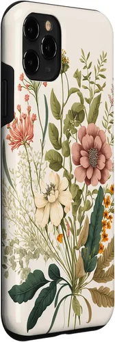 Vista 3 de Funda para iPhone 11 Pro con diseño floral botánico vintage