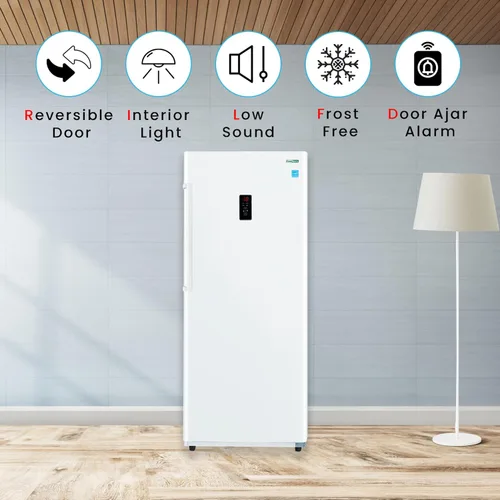 Vista 7 de Conserv Congelador vertical 14cf CONVERTIBLE REF Garage Ready 28in ancho 110V (blanco)