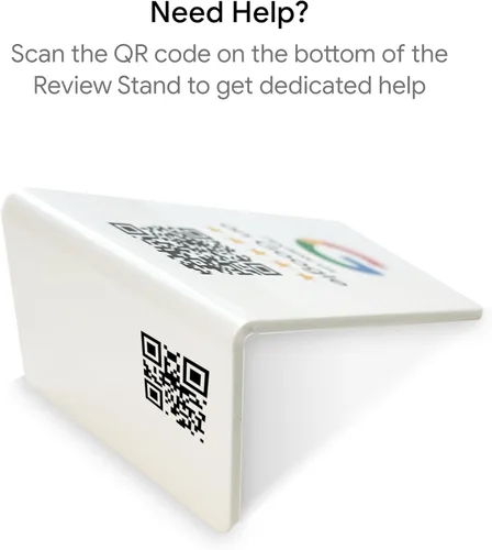 Vista 8 de Soporte de revisión de Google - NFC y código QR, fácil configuración, para todas las empresas (paquete de 1)
