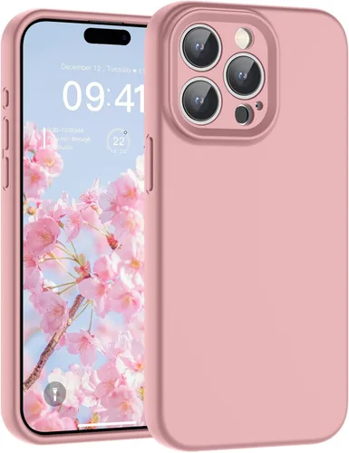 Vista 214 de SUPFINE - Funda diseñada para iPhone 12, silicona líquida premium con [forro de microfibra suave antiarañazos][protección de cámara mejorada], funda