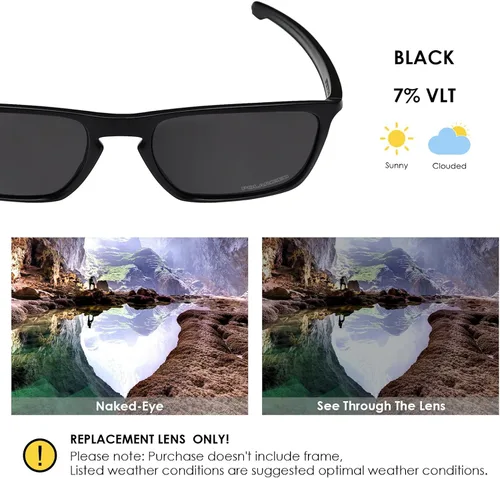 Vista 3 de BLAZERBUCK Lentes de repuesto para gafas de sol Oakley Sliver XL OO9341