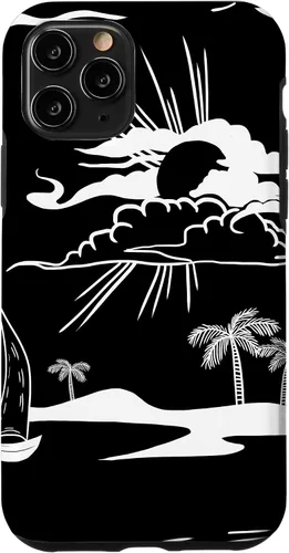 Vista 10 de Funda de regalo para iPhone 14 Beach Sunset Minimal Cool Tropical Summer Vacation