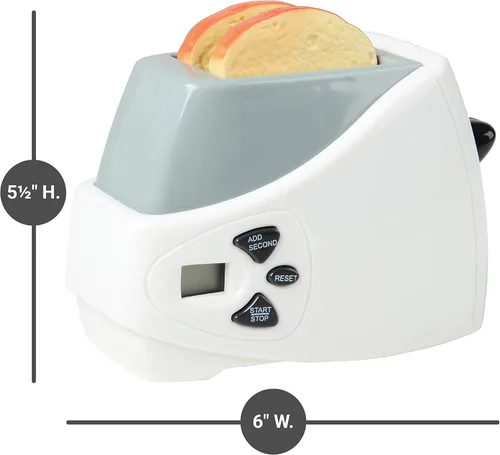 Vista 14 de Constructive Playthings Cafetera de Juguete y Tostadora de Juego con Tostadas que Saltan, Juguetes de Desarrollo para Niños Pequeños, Edades 3 Años