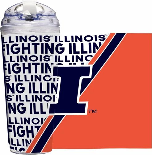 Vista 62 de Rico Industries Taza acrílica NCAA estándar de 24 onzas con tapa con bisagra, taza de doble pared oficialmente licenciada con pajita