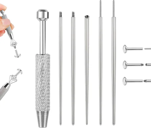 Vista 13 de Piercing Taper Ball Grabber Tool Stainless Steel Nose Ear Piercing Kits