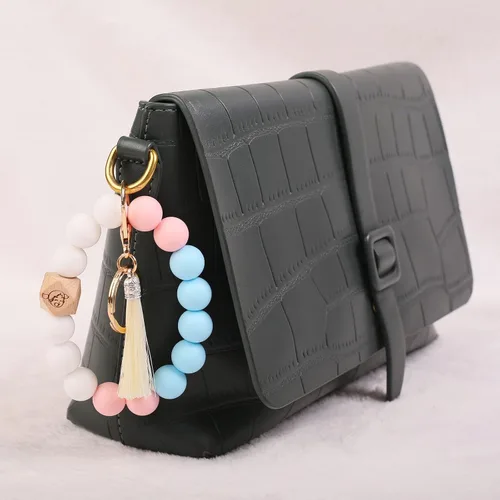 Vista 6 de Llaveros de mujer para llaves de coche, lindo llavero de leopardo para automóvil