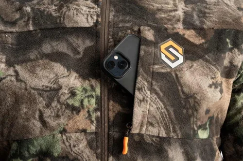 Vista 2 de ScentLok Wind Brace Pro - Chaqueta de caza de camuflaje aislada y resistente al viento
