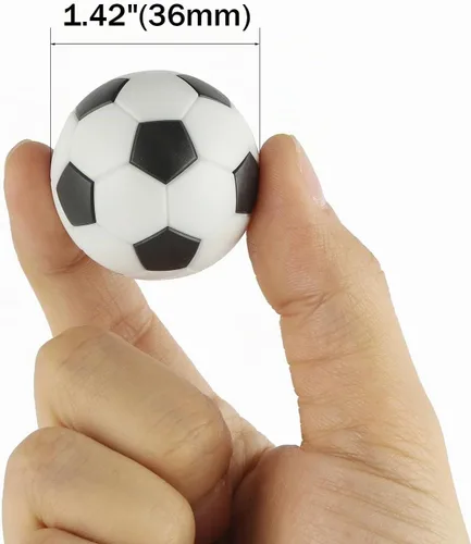 Vista 2 de Pack of 9 Foosball Balls Mini Soccer Balls-1.42 Inch