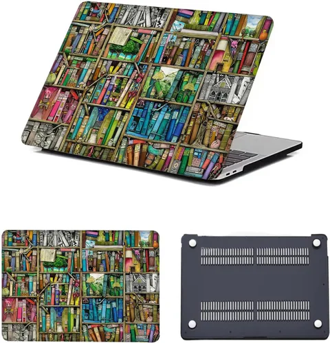 Vista 13 de Funda protectora para MacBook Air de 11 pulgadas 2015 2014 2013 2012 2011 2010 A1465 A1370, diseño de patrón de plástico, funda para laptop
