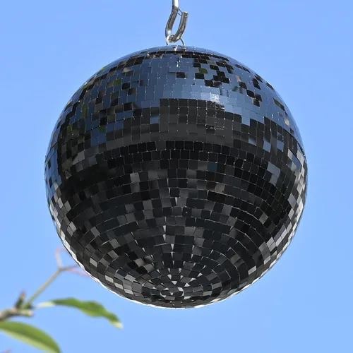 Vista 42 de Yescom Juego de 8 bolas de discoteca de 7/12/16/20/24 pulgadas, bolas de espejo surtidas, decoración de vidrio para colgar para fiestas de los años