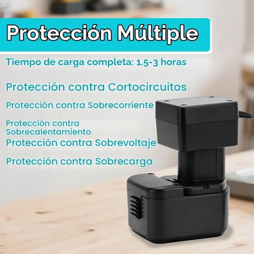 Vista 5 de Creabest - Cargador de batería de 7,2 V-18 V compatible con Black and Decker PS120