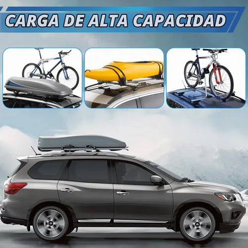 Vista 5 de 4 piezas de protección de tapa terminal para carril de equipaje de techo negro, cubierta de capó para Toyota Highlander 2.7L 2009-2013, para 3.3L