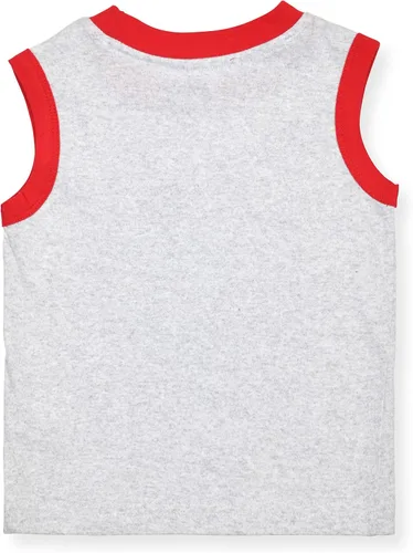 Vista 3 de Disney PJ Masks Catboy, Owlette y Gekko - Paquete de 2 camisetas sin mangas para niños pequeños y niños, color azulgris