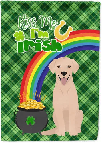 Vista 190 de Caroline's Treasures WDK4731GF - Bandera decorativa para jardín del día de San Patricio, color negro y tostado, Airedale Terrier, para jardín