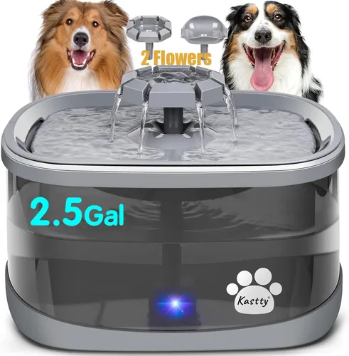 Vista 4 de Kastty Paquete de 6 filtros F de repuesto de carbón activado de 7.1 in más grandes para fuentes de agua para perros grandes de 9 L, grado