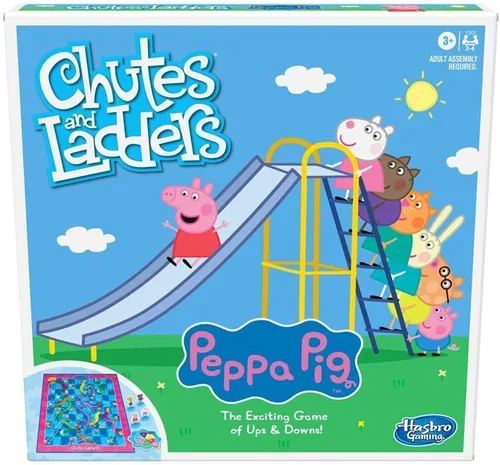 Vista 8 de Hasbro Gaming Toboganes y escaleras: Edición de Peppa Pig Juego de mesa para niños de 3 años en adelante, juegos preescolares para 2-4 jugadores