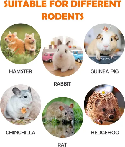 Vista 6 de Sofier Timothy Heno Treats - Juguetes para conejo, conejillo de indias, masticables naturales para dientes hechos a mano para conejos, masticables