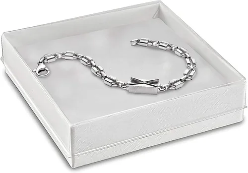 Vista 6 de Joyero pequeño Cajas de regalo con tapas - Cajas de regalo blancas y transparentes 3.5 x 3.5 (5)