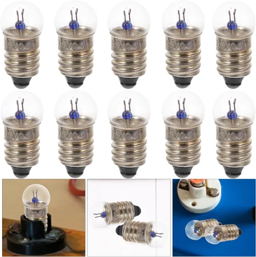 Vista 2 de OSALADI 10 unids linterna bombilla pequeña bombilla eléctrica de cuentas para estudiante experimentos de física fácil de instalar para proyectos