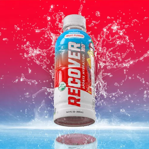 Vista 3 de RECOVER 180 Bebida de hidratación deportiva orgánica, sin azúcar añadido, bebida deportiva de 20 calorías, sabores orgánicos con vitaminas