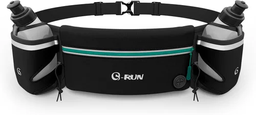 Vista 11 de Q-RUN Cinturón de hidratación para correr, Negro